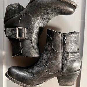 Durango Zip Up Leather Ankle Western Cowgirl Country Short Heel Comfy Boots